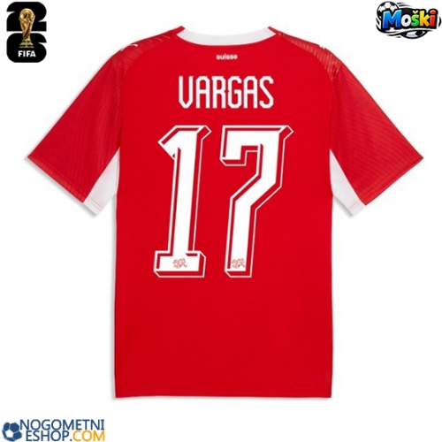 Moški Nogometni dresi Švica Ruben Vargas #17 Domači SP 2026 Kratek Rokav